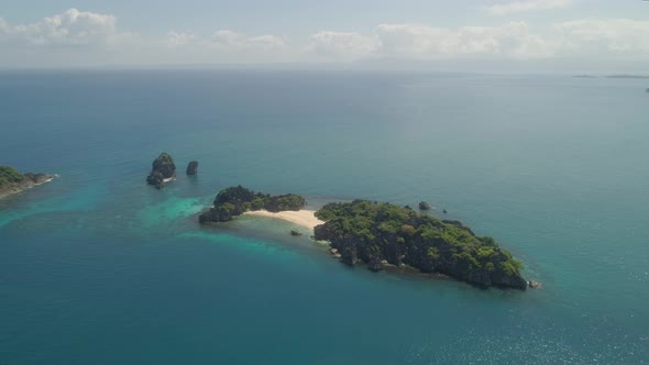 Seascape of Caramoan Islands, Camarines Sur, Philippines. alt