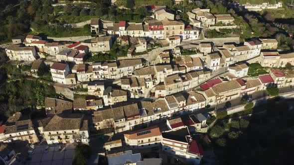 Aerial View of Ancient Italian Village alt