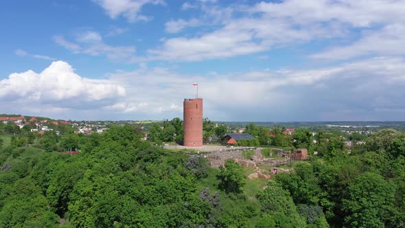 Grudziadz, Poland. Aerial view of Klimek Tower