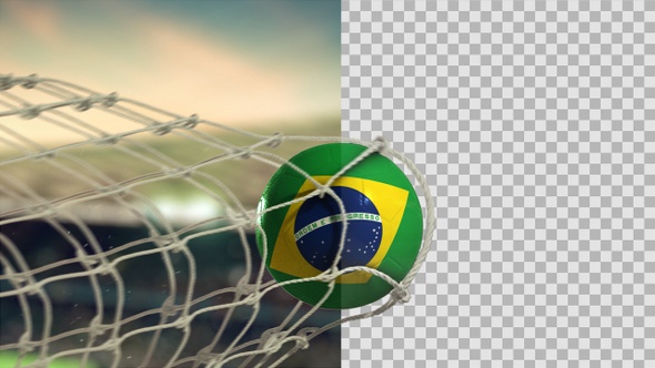 Soccer Ball Scoring Goal Day - Brazil