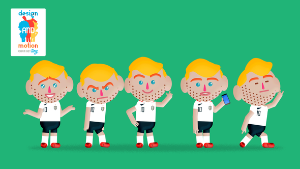 D&M Character Kit Tiny: Soccer Player England