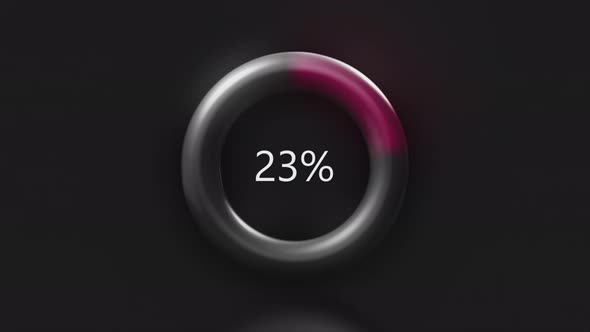 Color loading circle on black screen alt
