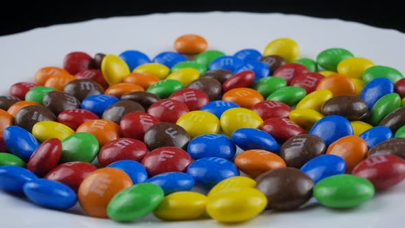 M&M's candy close up