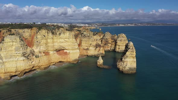 Ponta da Piedade with cliffs, Algarve, Portugal alt