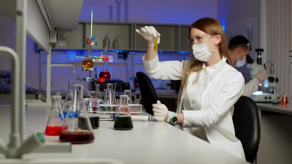 Young Scientist Smiling at Camera