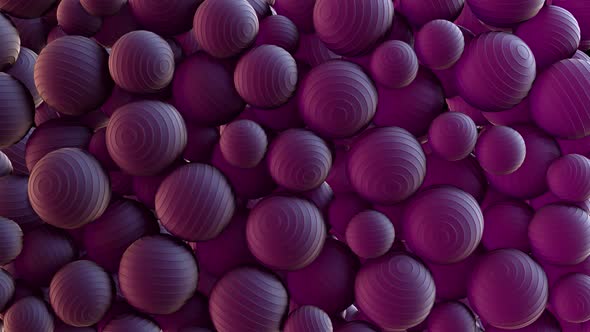 Abstract Background with Falling Purple Balls