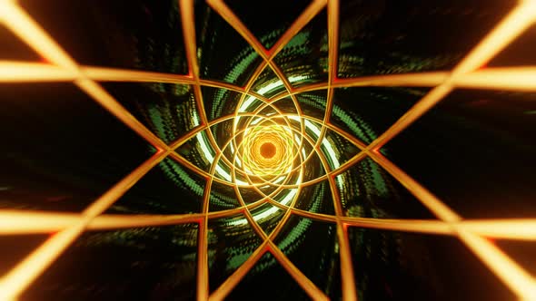 Psychedelic Rotating Colorful Kaleidoscope Animation Geometric Background alt