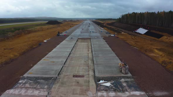 Airport taxiway construction