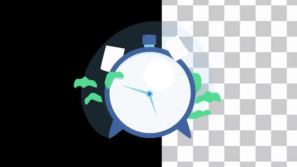 Dynamic, Animated Clock Face 4K