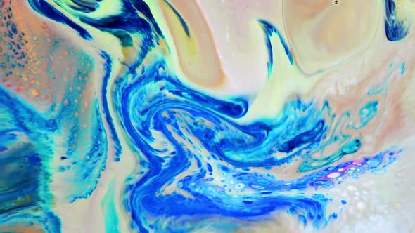 Colorful Liquid Ink Colors Blending Burst Swirl Fluid 56
