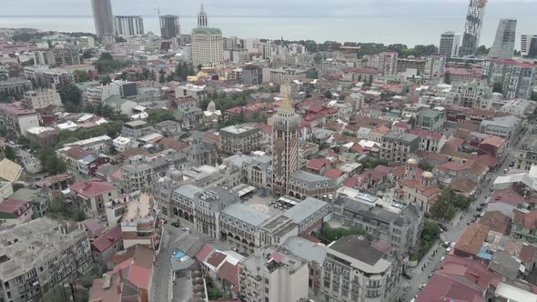 Aerial view of Piazza Batumi. Georgia 2020 summer alt
