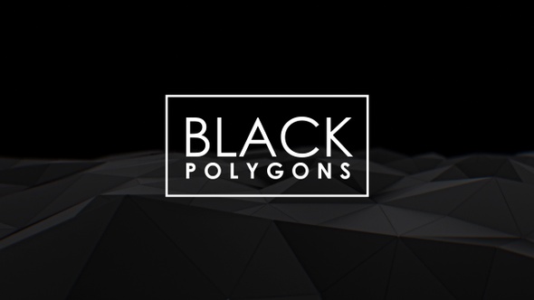 Black 3D Polygons