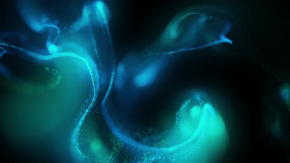 Blu And Green Slow Motion Background