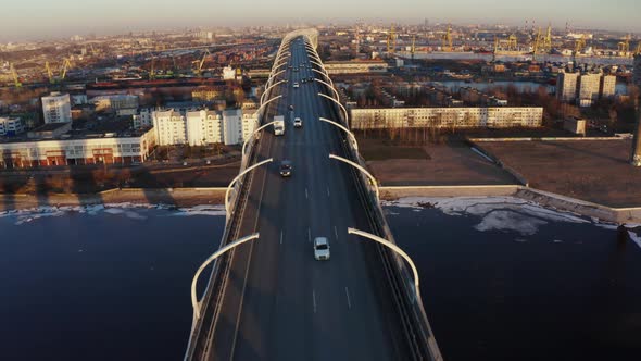 ZSD Highway over the Saint Petersburg City