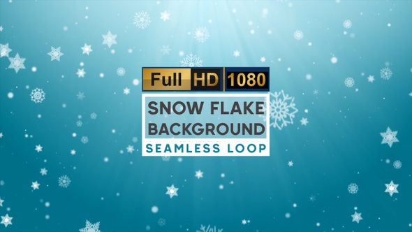 Snow Flake Background Loop 