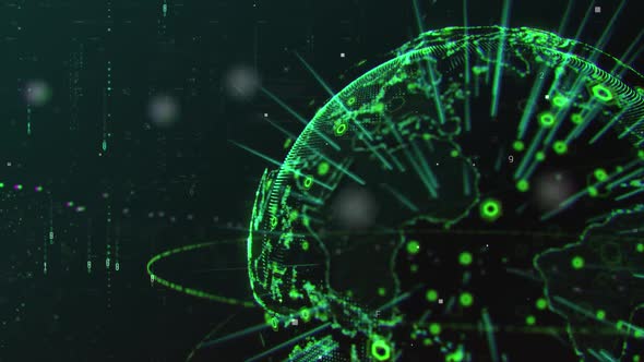 Global News Hi Tech Background Right Loop alt