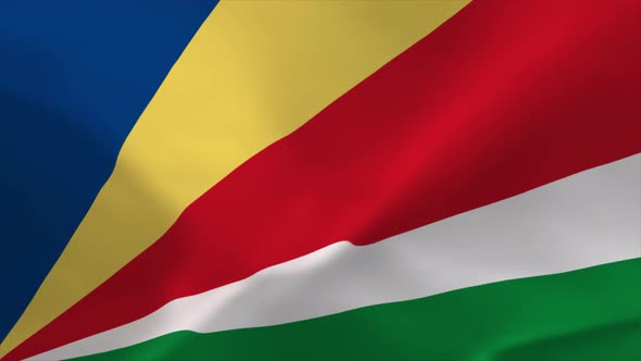 Seychelles Waving Flag Animation 4K Moving Wallpaper Background alt