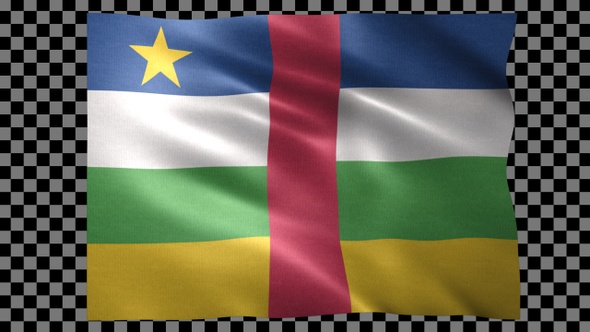 Central African Republic Waving Flag Looped alt