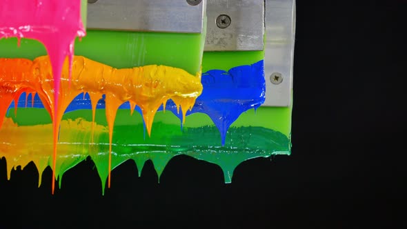 Yellow And Blue Stuck On Handle Printer. alt