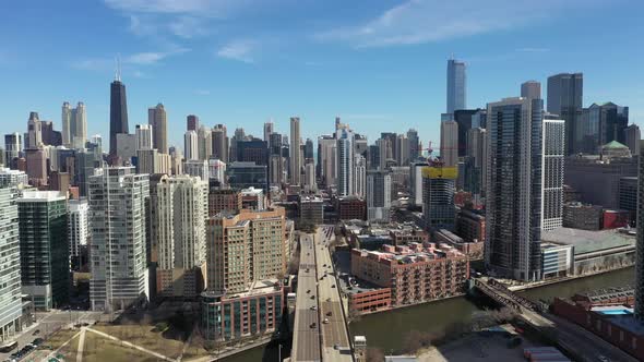 Flying into Downtown Chicago alt