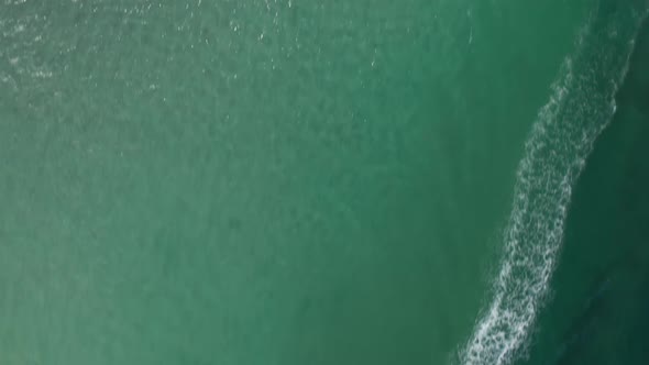  Aerial of White Yachts Sailing To the Shallow in Beautiful Light-green Waters alt