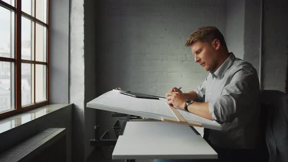 Young architect in the office alt
