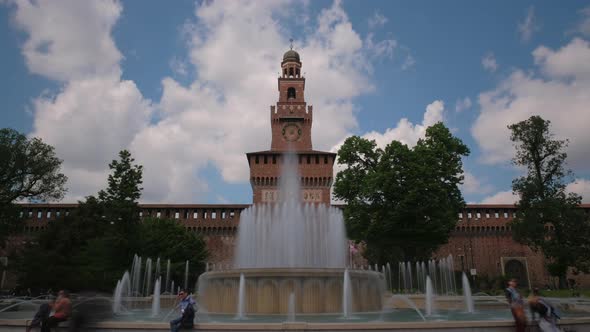 Milan Sforza Castle Time Lapse alt