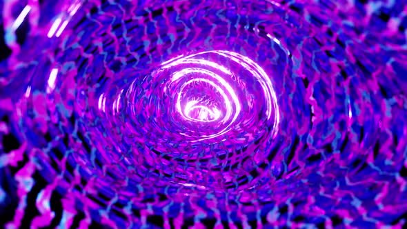 Abstract Design Pattern Glowing Wormhole