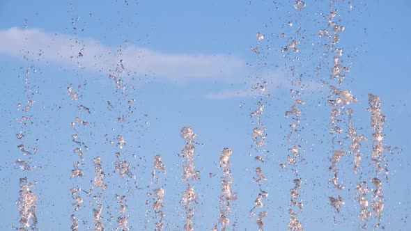 Splashes Of Water In The Air