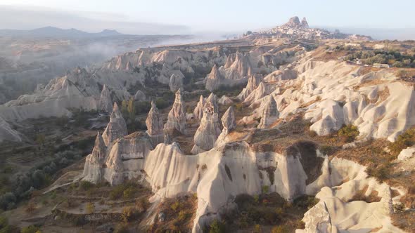 Cappadocia Landscape Aerial View. Turkey. Goreme National Park alt