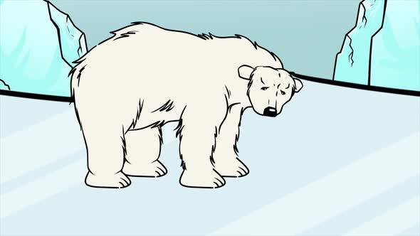 Unhappy Snow Bear 4K alt