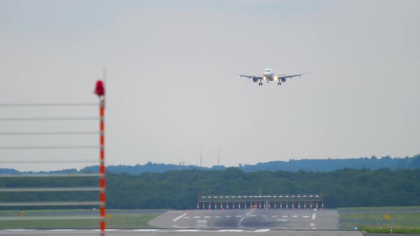 Aircraft Approaching at Evening