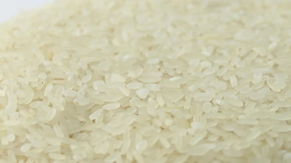Macro White Raw Rice Texture Food Background Vegetarian Healthy Eating Product alt
