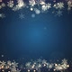 Christmas Snowflakes Frame on Blue - VideoHive Item for Sale
