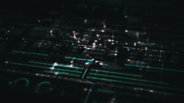 Futuristic Matrix Cyber Environment 05