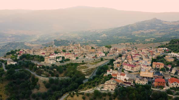 Careri City on the Calabria Mountains alt