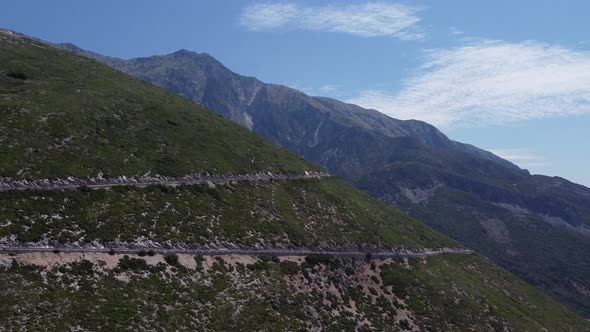Road in the Mountains of Albania