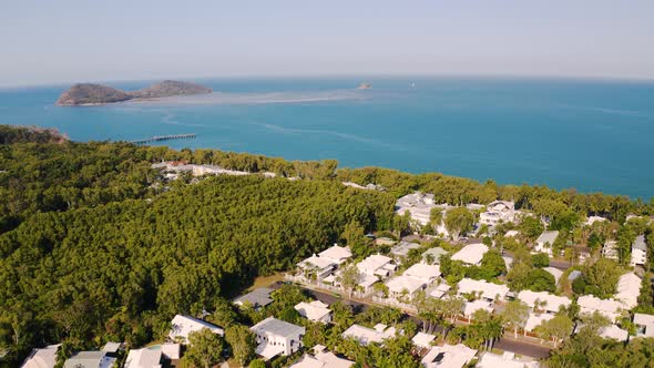 Aerial View On Palm Cove In Cairns, Queensland, Australia