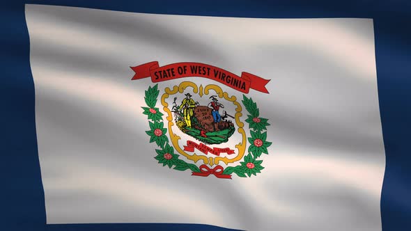 West Virginia State Flag Background 4K alt