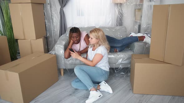 Home Relocation Real Estate Girls Phone Mobile App alt