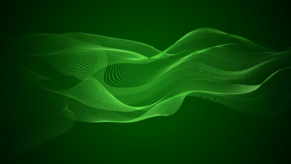 Green Line Wave Animation alt