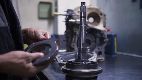 assembly of automatic transmission of the car alt