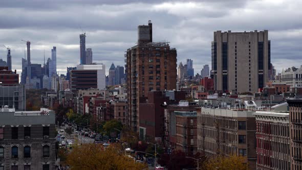 New York. Point of View on Harlem. 4K Time Lapse