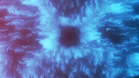 the background of the technological process of the computer system light blue lines alt