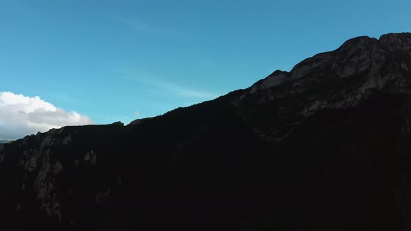 Beautiful Summer Landscape of Green Hills and Tatra Mountains Aerial Shot Poland Zakopane alt