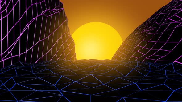 80's Grid River And Mountains alt