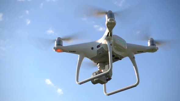 Drone Hovering in the Air alt