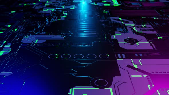 Sci Fi Floor Background Loop Animation