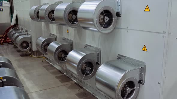 Turbine Engines Mounted on the Rear Wall of the Transformer Control Cabinet Generator alt