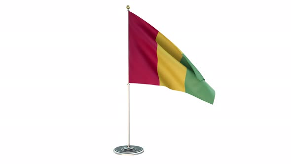 Guinea  Office Small Flag Pole